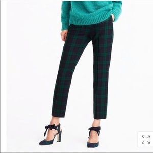 J. Crew Wool-blend Martie Pant in Black Watch Plaid